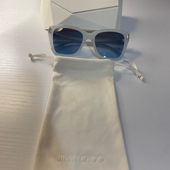 Jimmy Choo square cat eye blue gradient lens sunglasses Style JC 5012 main image 6